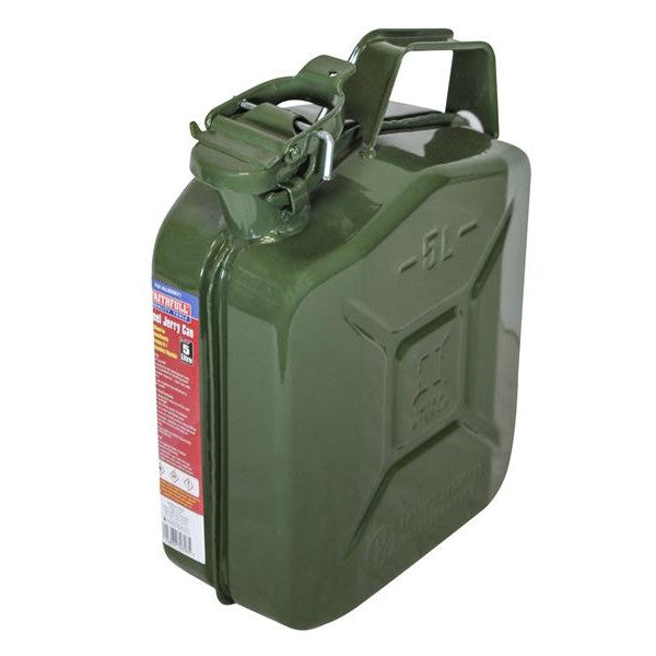 Faithfull Green Steel Jerry Can 5 litre