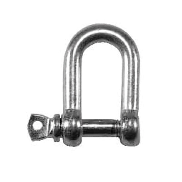 Faithfull D-Shackle Zinc Plated 6mm (Pack 4)
