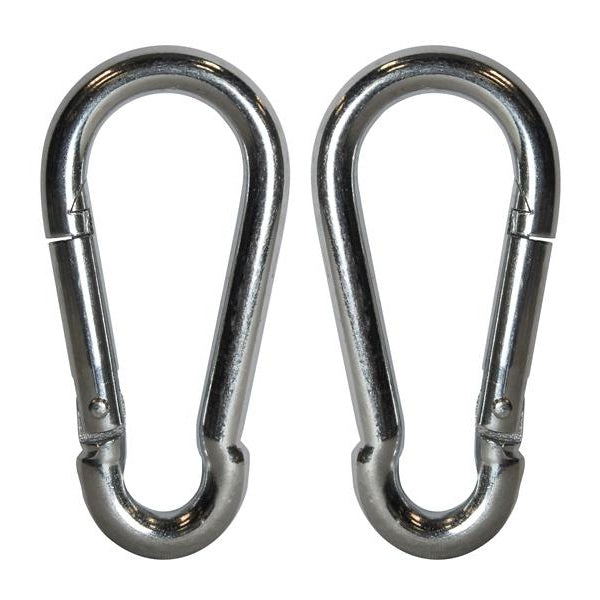 Faithfull Fire Brigade Snap Hook 8mm Zinc Plated (Pack 2)
