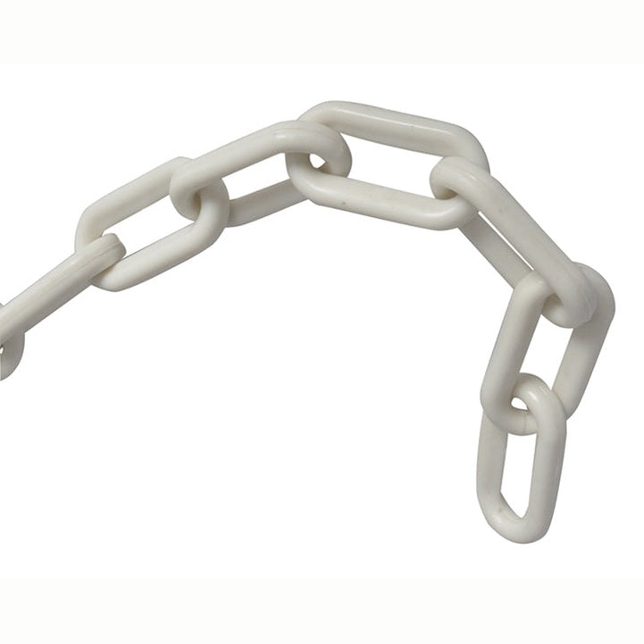 Faithfull Plastic Chain 8mm x 12.5m White - 1M CUT