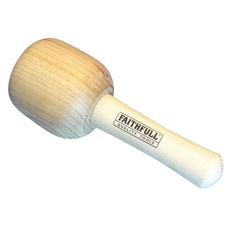 Faithfull Heavy-Duty Carver's Mallet Beech 90mm