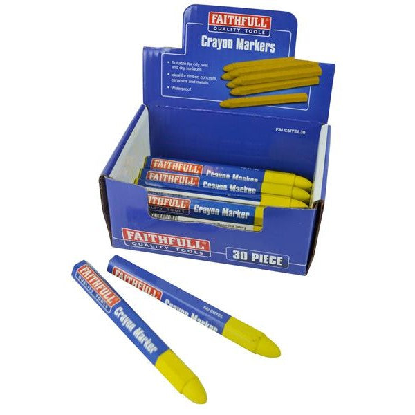 Faithfull Crayon Marker Yellow (CDU 30)
