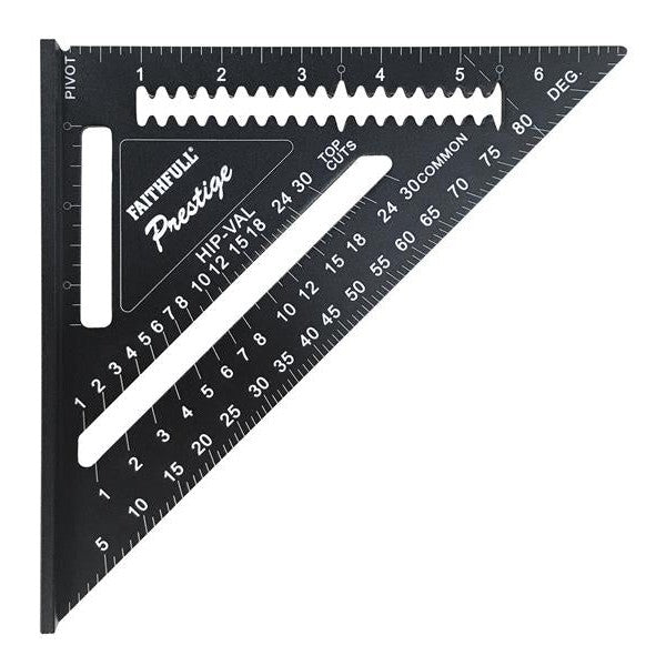 Faithfull Prestige Quick Square Black Aluminium 178mm (7in)