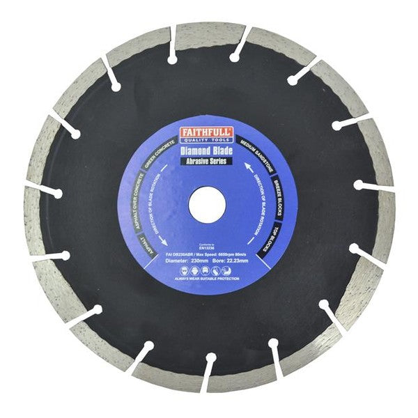 Faithfull Abrasive Diamond Blade 230 x 22.23mm