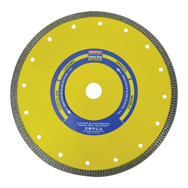 Faithfull Porcelain Diamond Blade 230 x 22.23mm