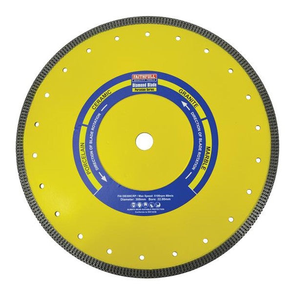 Faithfull Porcelain Diamond Blade 300 x 20mm