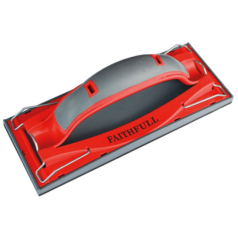 Faithfull Drywall Quick Grip Hand Sander 223 x 85mm (8.3/4 x 3.1/3in) - Watson Hire