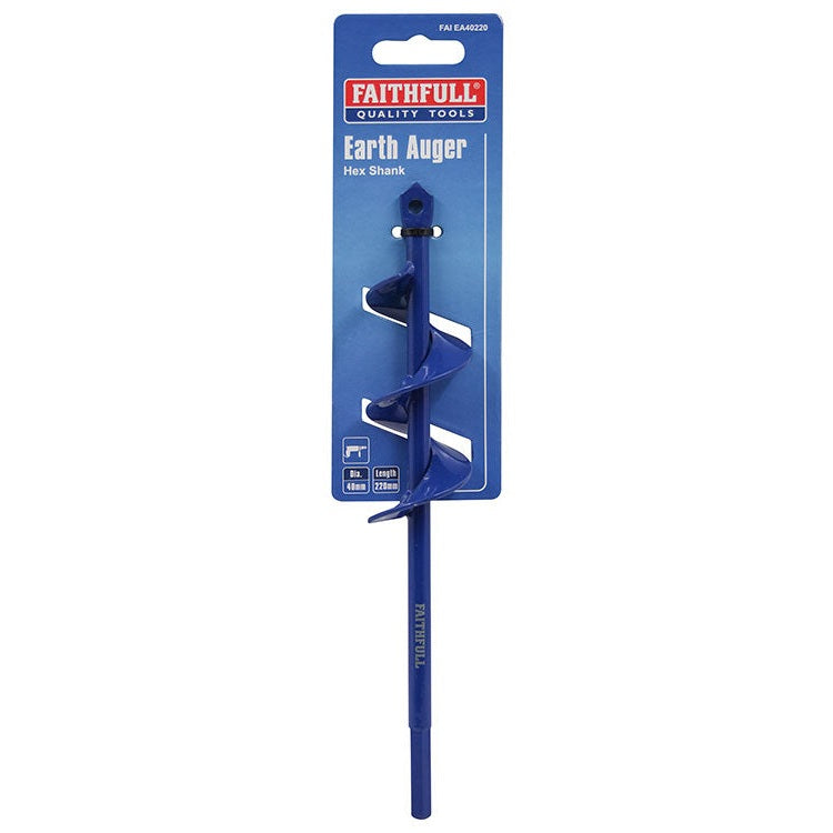 FAITHFUL EARTH AUGER BIT 40MM X 220MM