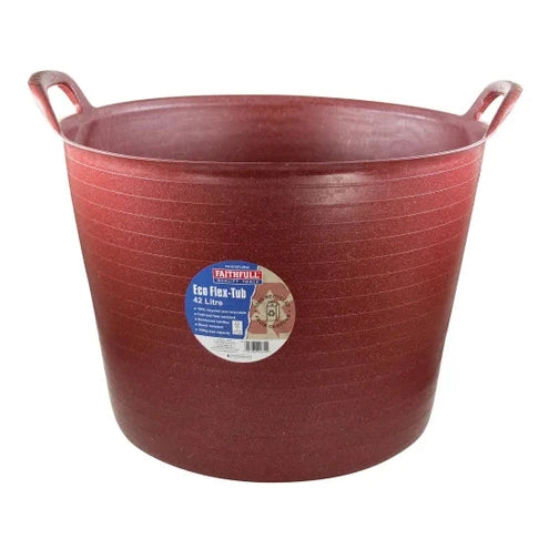 FAITHFULL ECO FLEX TUB 42L RECYCLED RED