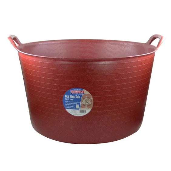 FAITHFULL ECO FLEX TUB 56L RECYCLED RED