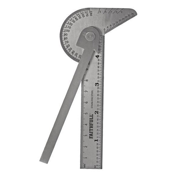 Faithfull Multi Purpose Angle Protractor 100mm (4in)