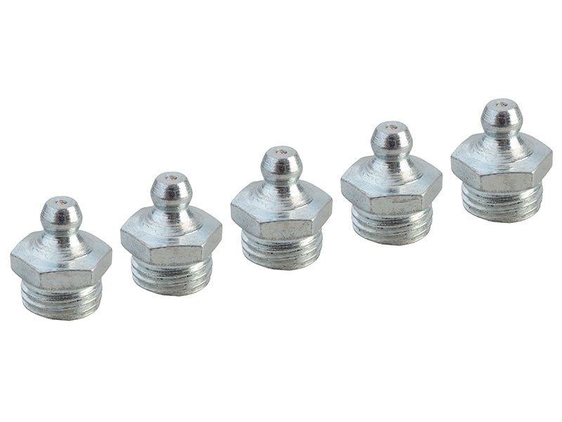 Faithfull Grease Nipple Straight 1/4in BSP (Pack 5)
