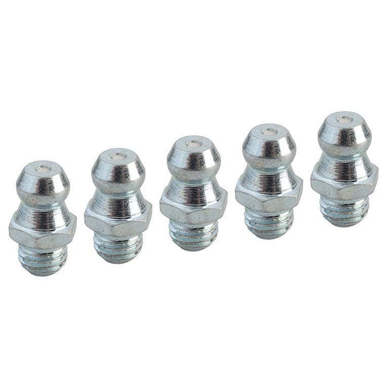 Faithfull Grease Nipple Straight 1/4in UNF (Pack 5) - Watson Hire
