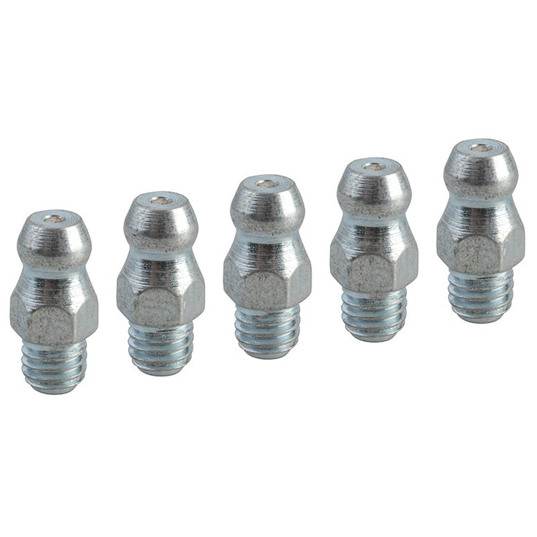 Faithfull Grease Nipple Straight M6 x 1.0 (Pack 5)