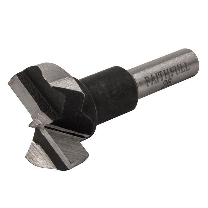 Faithfull HCS Hinge Boring Bit 26mm x 60mm - Watson Hire