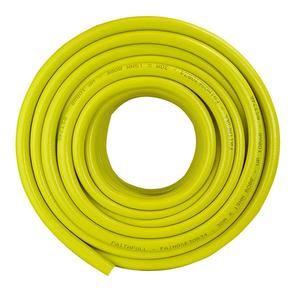Faithfull Heavy-Duty Reinforced Builder's Hose 30m 19mm (3/4in) Diameter