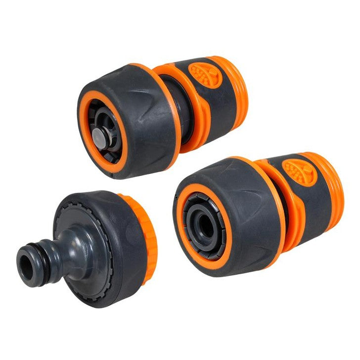 Faithfull 3/4in Plastic Hose Fittings Kit, 3 Piece
