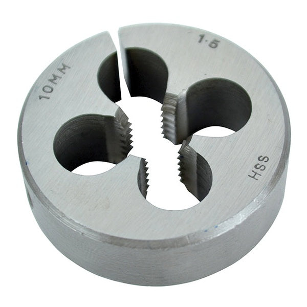 Faithfull HSS Straight Flute Split Die M10 x 1.50, 1.1/2in OD