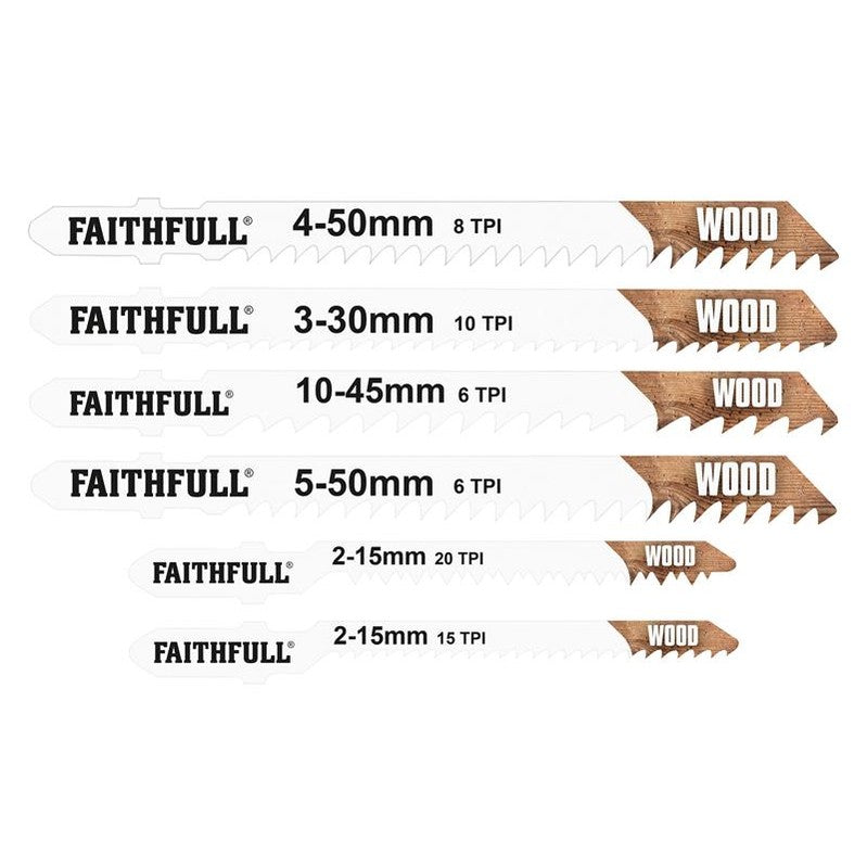 Faithfull Jigsaw Blade Set of 10 Assorted