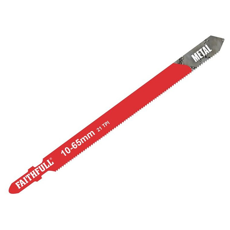 Faithfull Metal Cutting Jigsaw Blades Pack of 5 T318A
