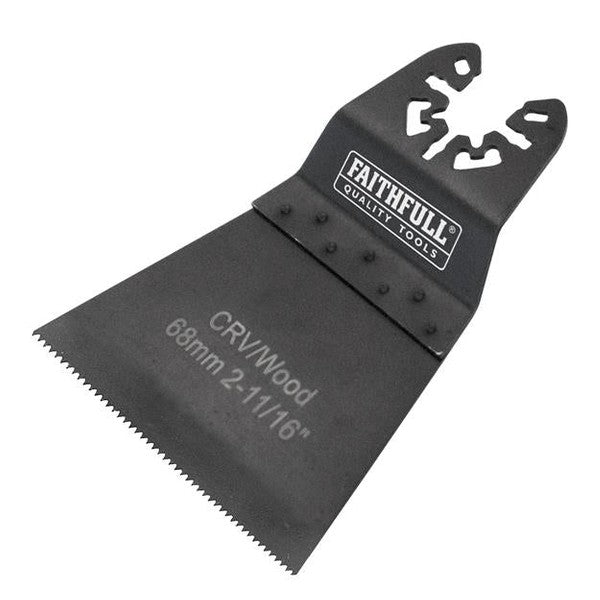 Faithfull Multi-Function Tool CrV Flush Cut Wood Blade Side Set 68mm