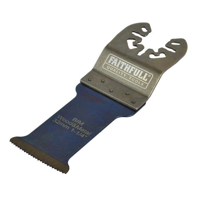 Faithfull Premium Arc Cut Wood & Metal Bi-Metal Blade 32mm