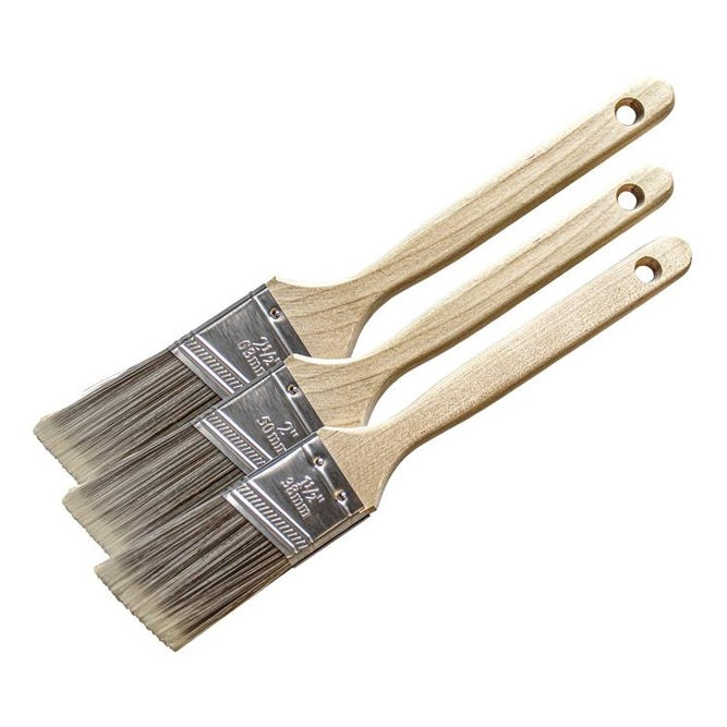 Faithfull Tradesman Synthetic Sash Brush Set, 3 Piece