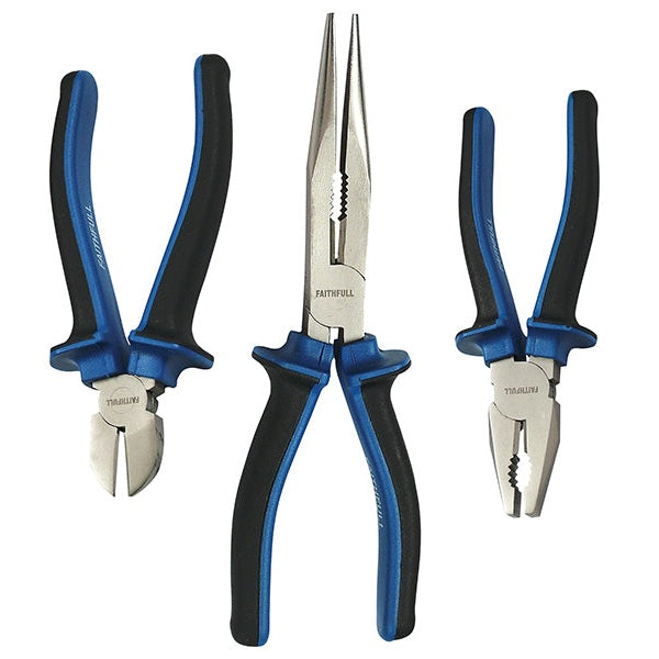 Faithfull Handyman Pliers Set, 3 Piece