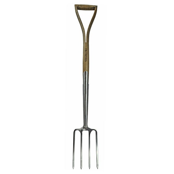 Faithfull Prestige Stainless Steel Border Fork Ash Handle