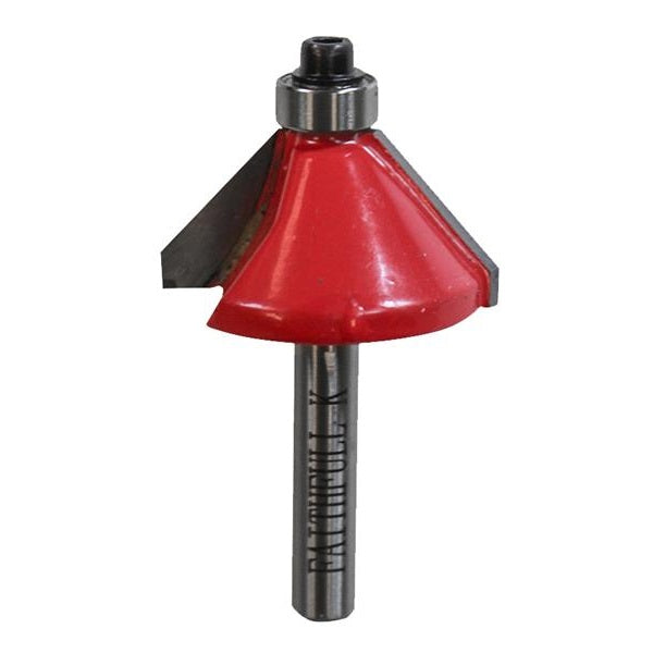 Faithfull Router Bit TCT 45° Chamfer 1/4in Shank