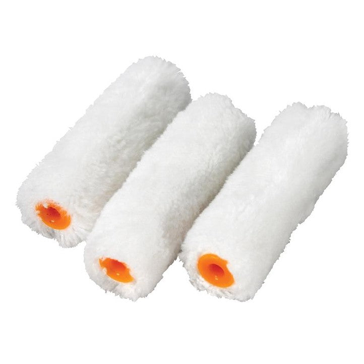 Faithfull Medium Pile Mini Roller Refills 100mm (4in) Pack of 10