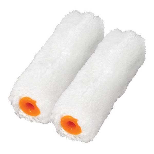 Faithfull Medium Pile Mini Roller Refills 100mm (4in) Pack of 2