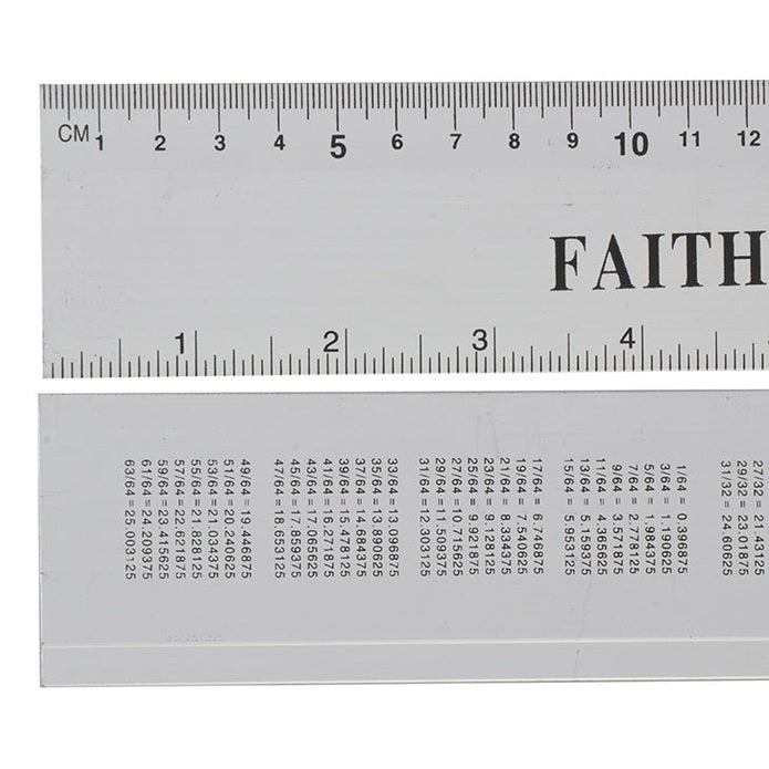Faithfull Aluminium Rule 300mm / 12in