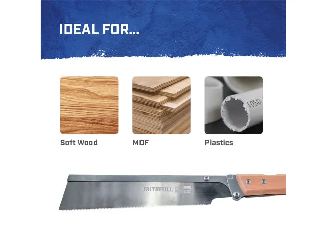 FAITHFULL FOLDING BACK SAW 21TPI 240MM FSC 100%