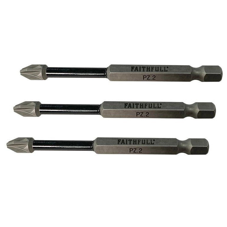 Faithfull Pozidriv Impact Screwdriver Bits – Watson Hire - Watson Hire