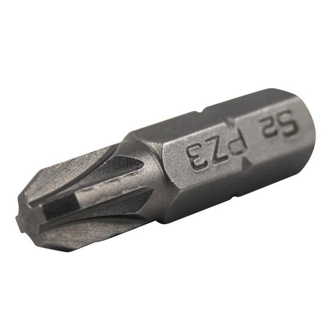 Faithfull Pozi S2 Grade Steel Screwdriver Bits PZ3 x 25mm (Pack 3)