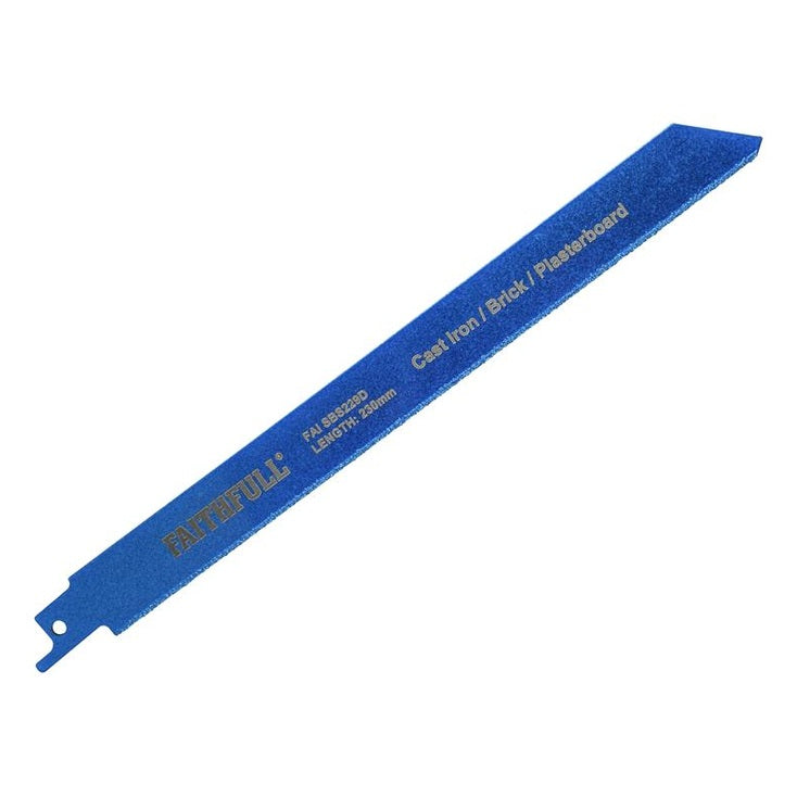 Faithfull S229D Sabre Saw Blade Diamond Grit 230mm