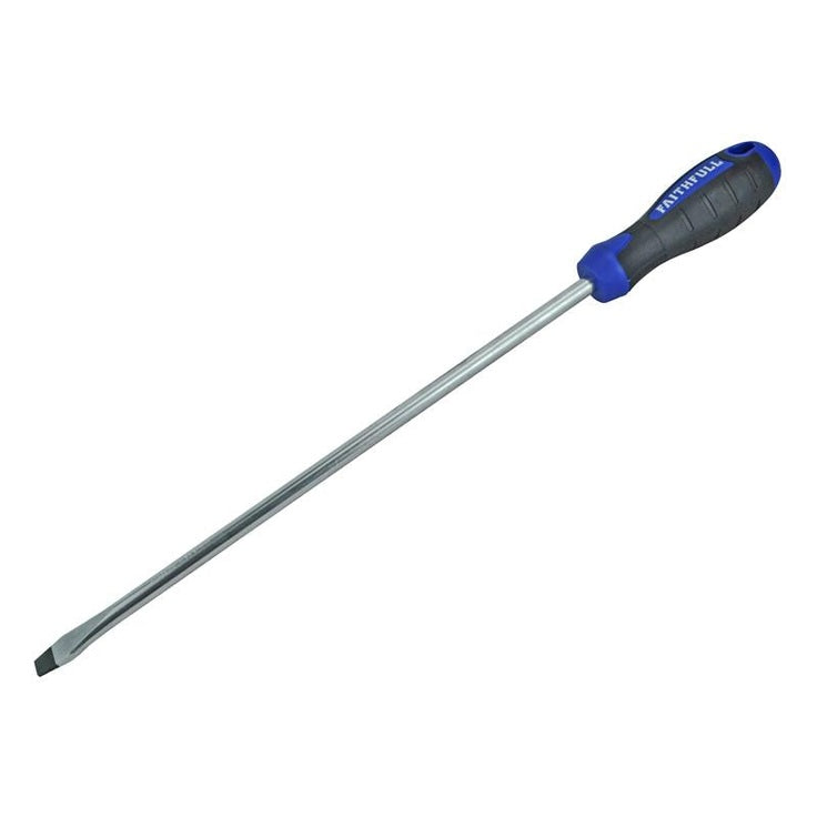 Faithfull Soft Grip Screwdriver Flared Slotted Tip 10.0 x 300mm