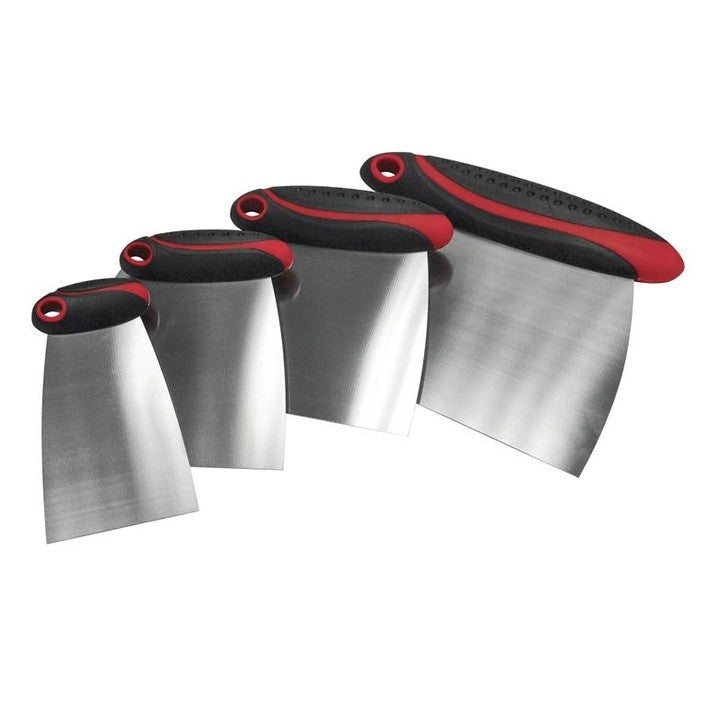 Faithfull Stainless Steel Filler & Spreader Set, 4 Piece
