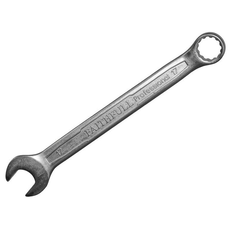 Faithfull Combination Spanner CV Satin Finish 17mm - Watson Hire