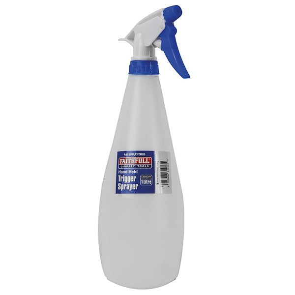 Faithfull Hand Held Trigger Spray Bottle 1 litre