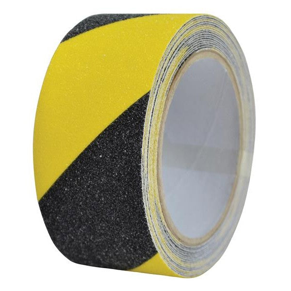 Faithfull Anti-Slip Tape 50mm x 5m Black & Yellow Hazard