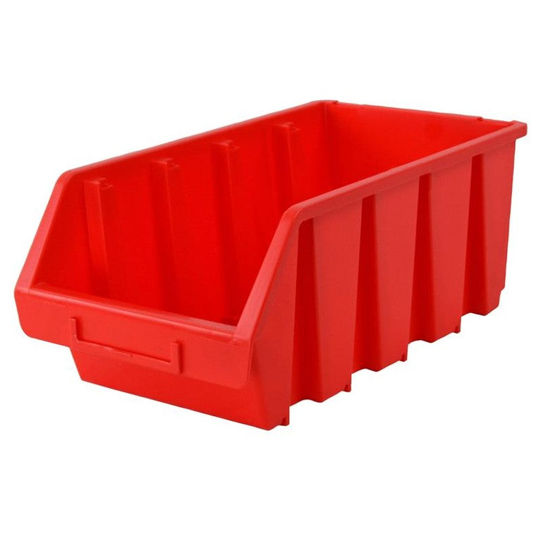 Faithfull Interlocking Storage Bin Size 4 Red 209 x 340 x 155mm