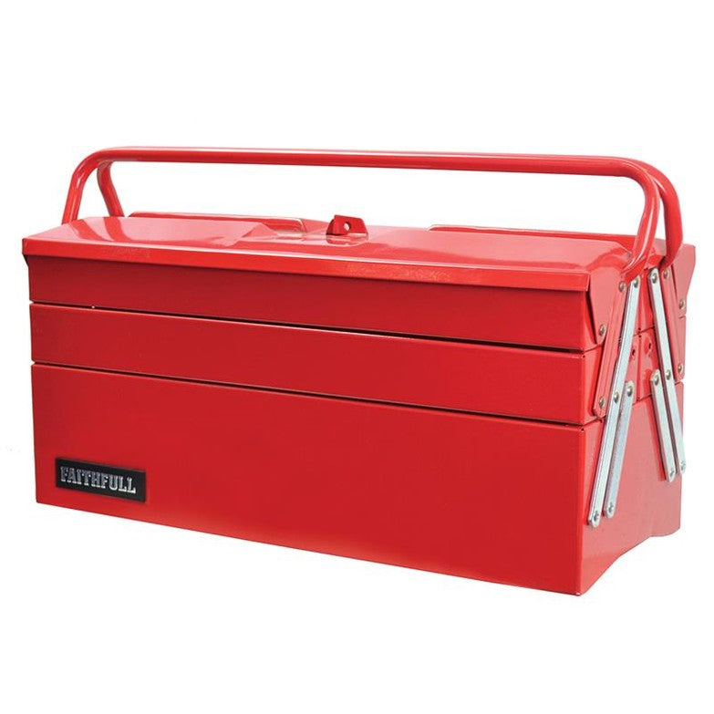 Faithfull Metal Cantilever Toolbox - 5 Tray 40cm (16in)