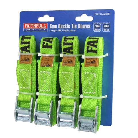 FAITHFULL 4PC CAM TIE DOWN SET (FAITDCAMSET4)