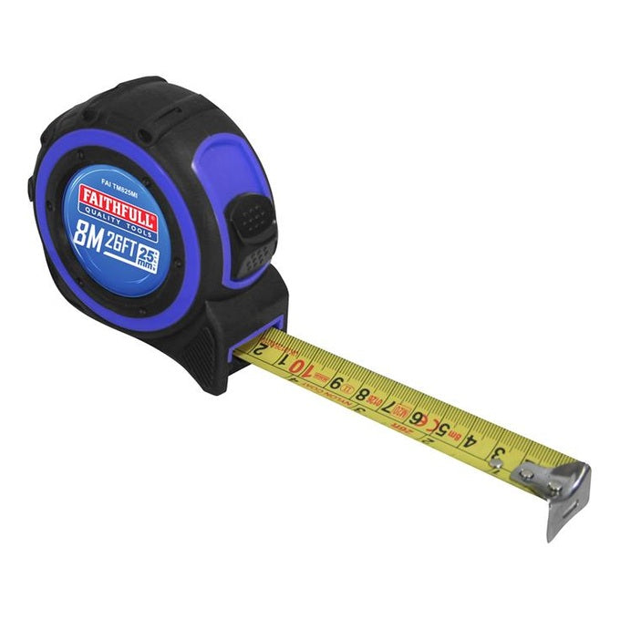 Faithfull Trade Tape Measure 8m/26ft (Width 25mm)