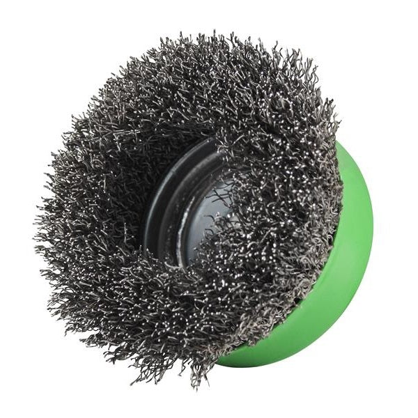 Faithfull X-LOCK Wire Cup Brush 75mm M14x2, 0.30mm Stainless Steel Wire