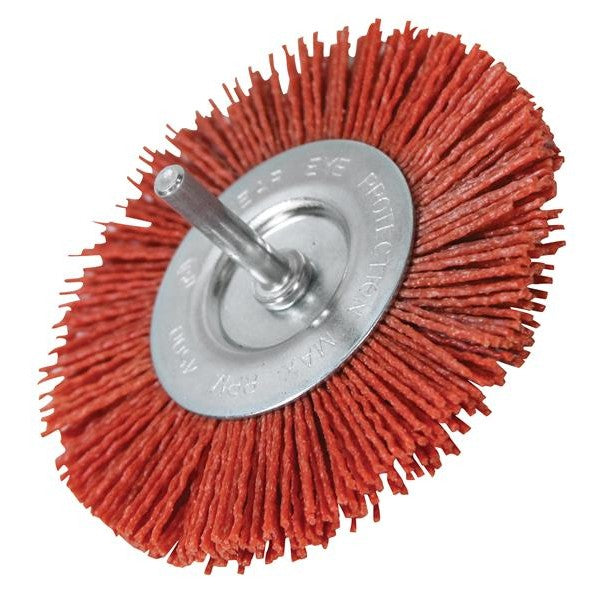 Faithfull Nylon Circular Brush 100mm x 6mm Shank