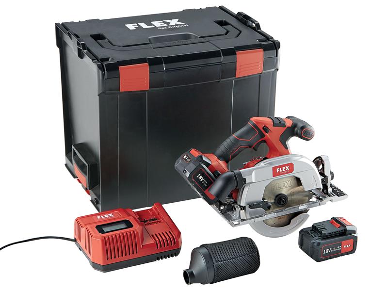 Flex Power Tools CS 62 18 EC Brushless Circular Saw 165mm 18V 2 x 5.0Ah Li-ion