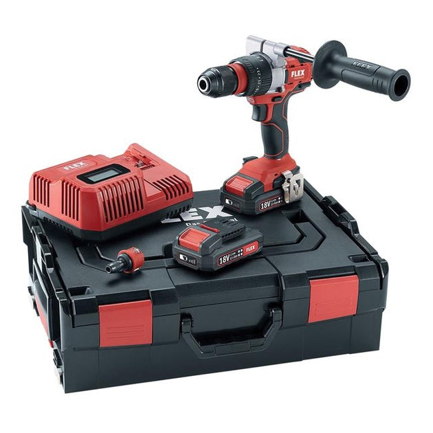 Flex Power Tools PD 2G 18.0-EC/2.5 Brushless 2-Speed Impact Drill 18V 2 x 2.5Ah Li-ion